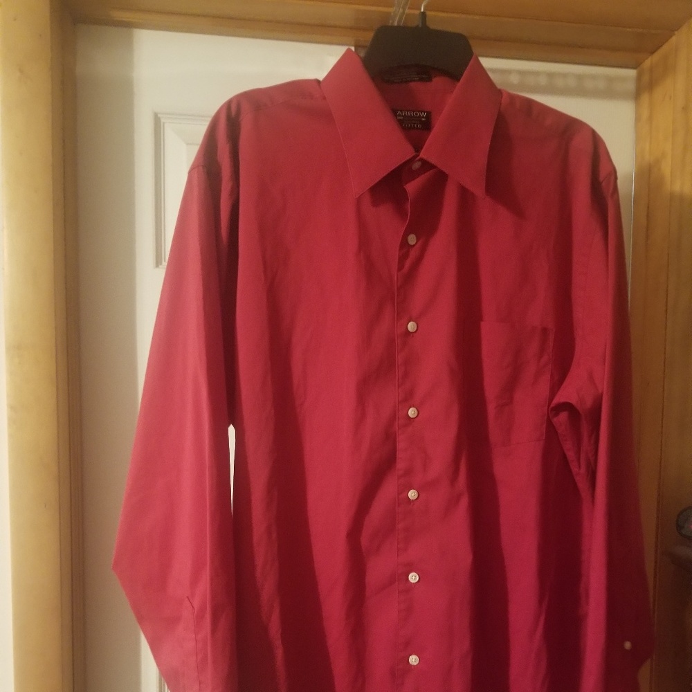 Arrow Maroon button-down shirt